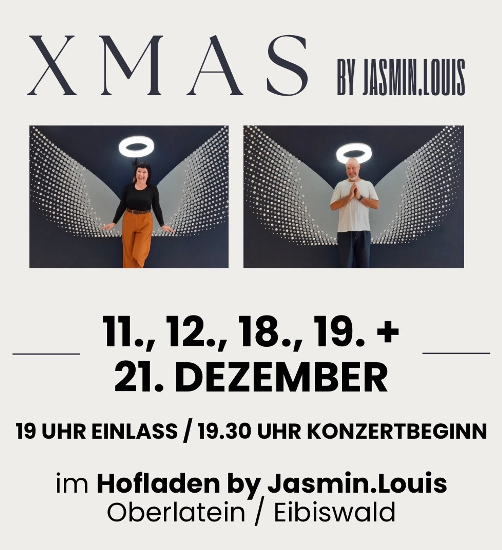 XMAS by Jasmin.Louis – Weihnachtskonzerte im Hofladen