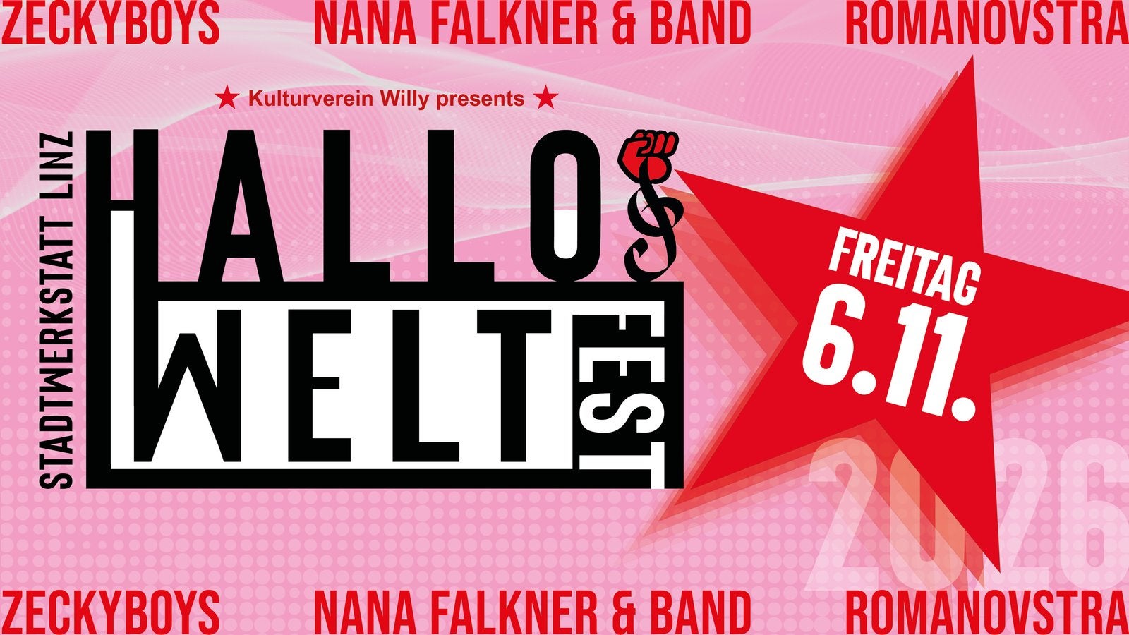 Hallo Welt Fest 2026 in der Stadtwerkstatt Linz