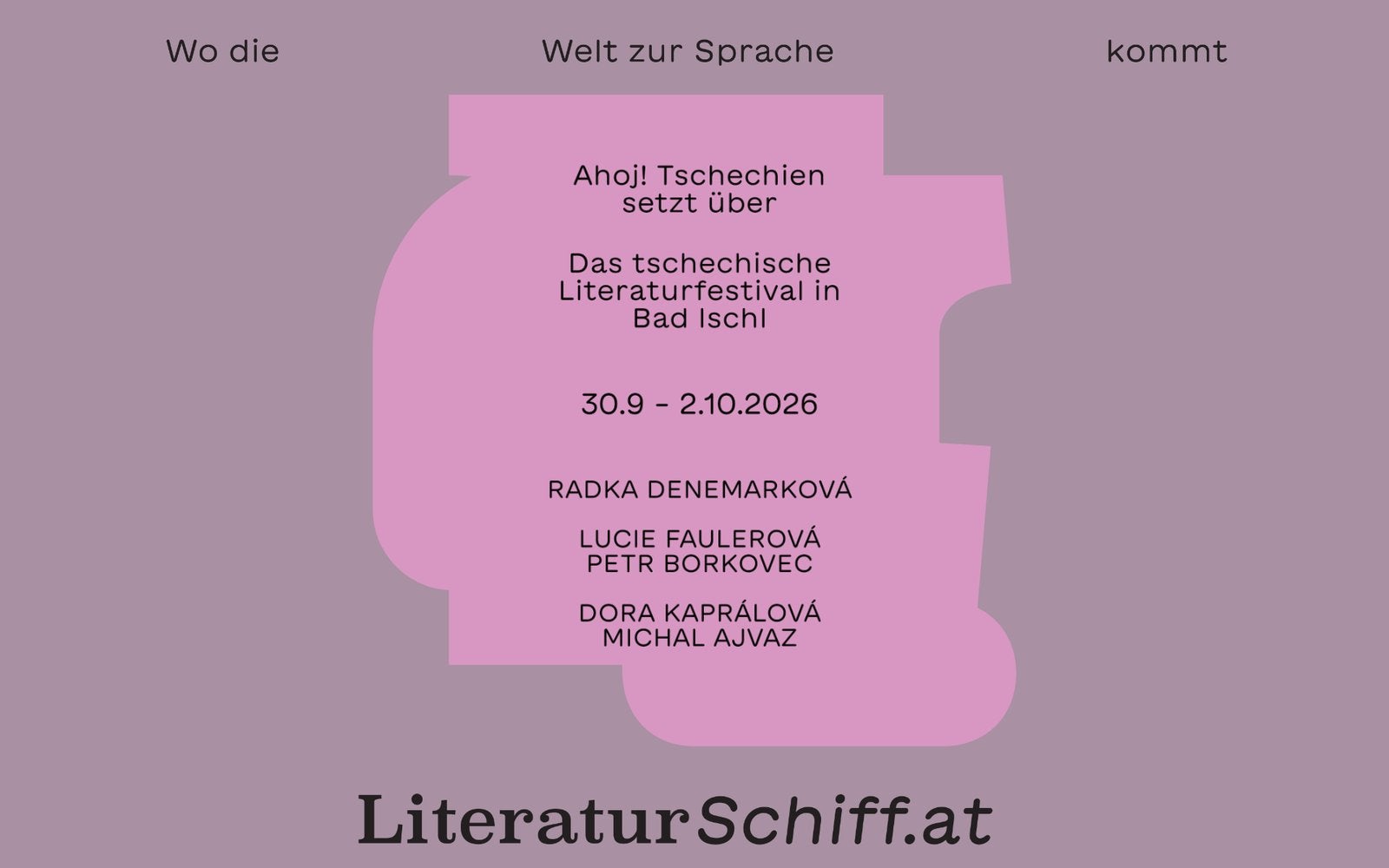 Minifestival AHOJ! TSCHECHIEN SETZT ÜBER