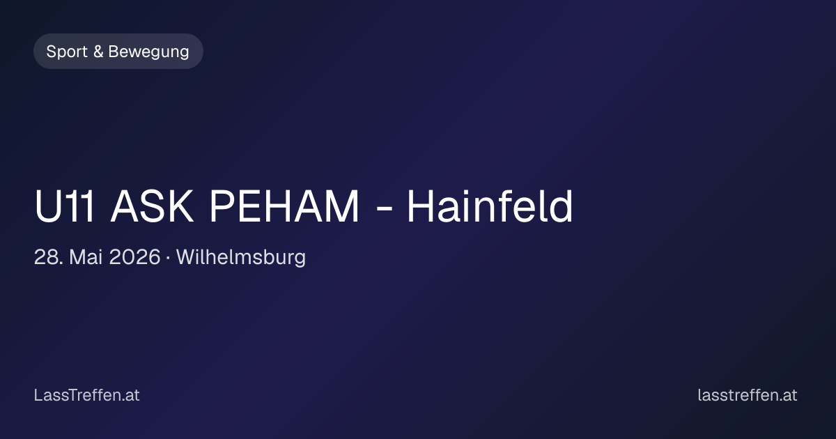 U11 ASK PEHAM - Hainfeld