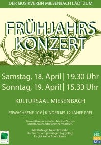 Frühjahrskonzert des MV Miesenbach