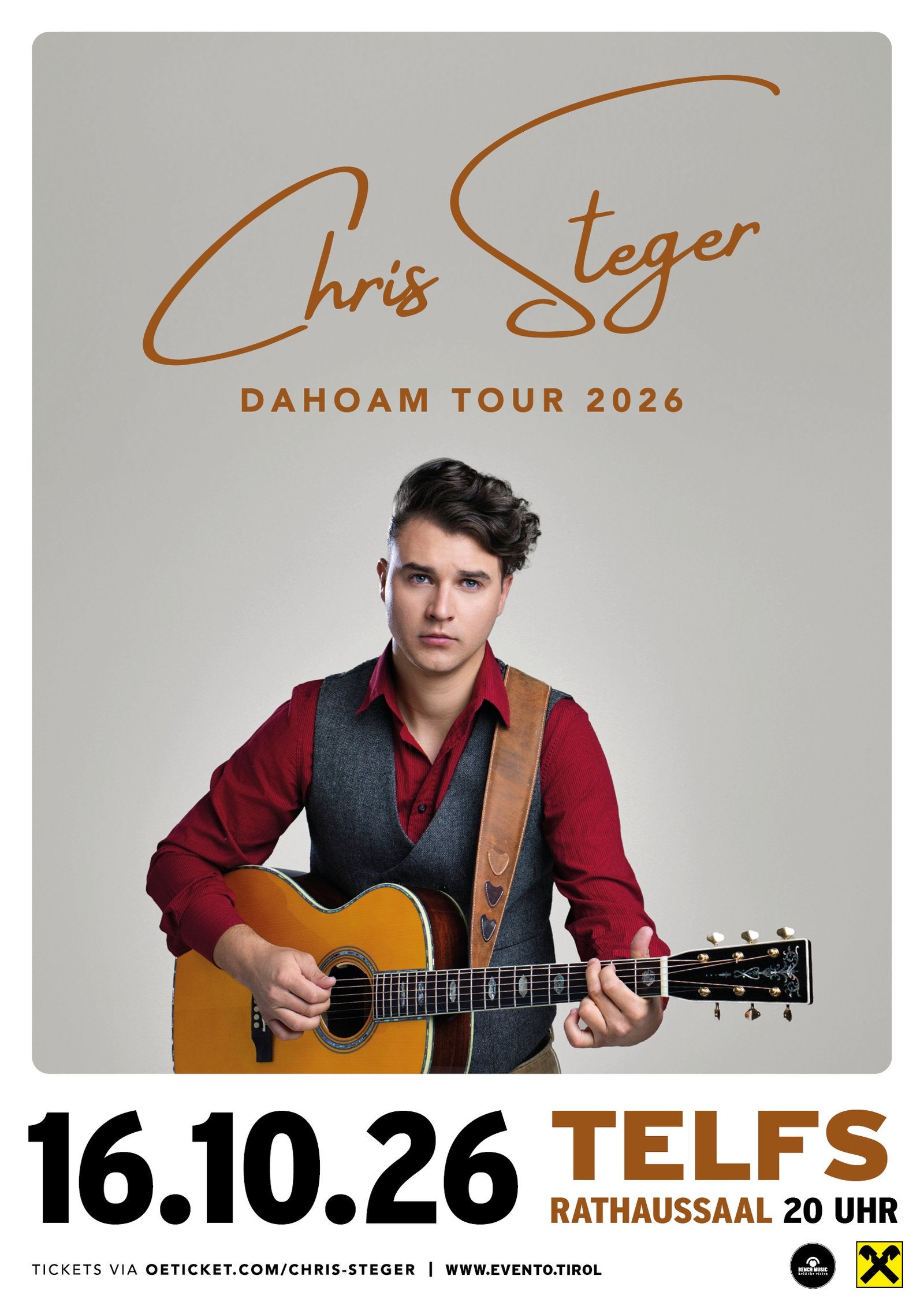 Chris Steger & Band "Dahoam" Tour in Telfs
