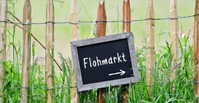 Flohmarkt in der Tiefgarage