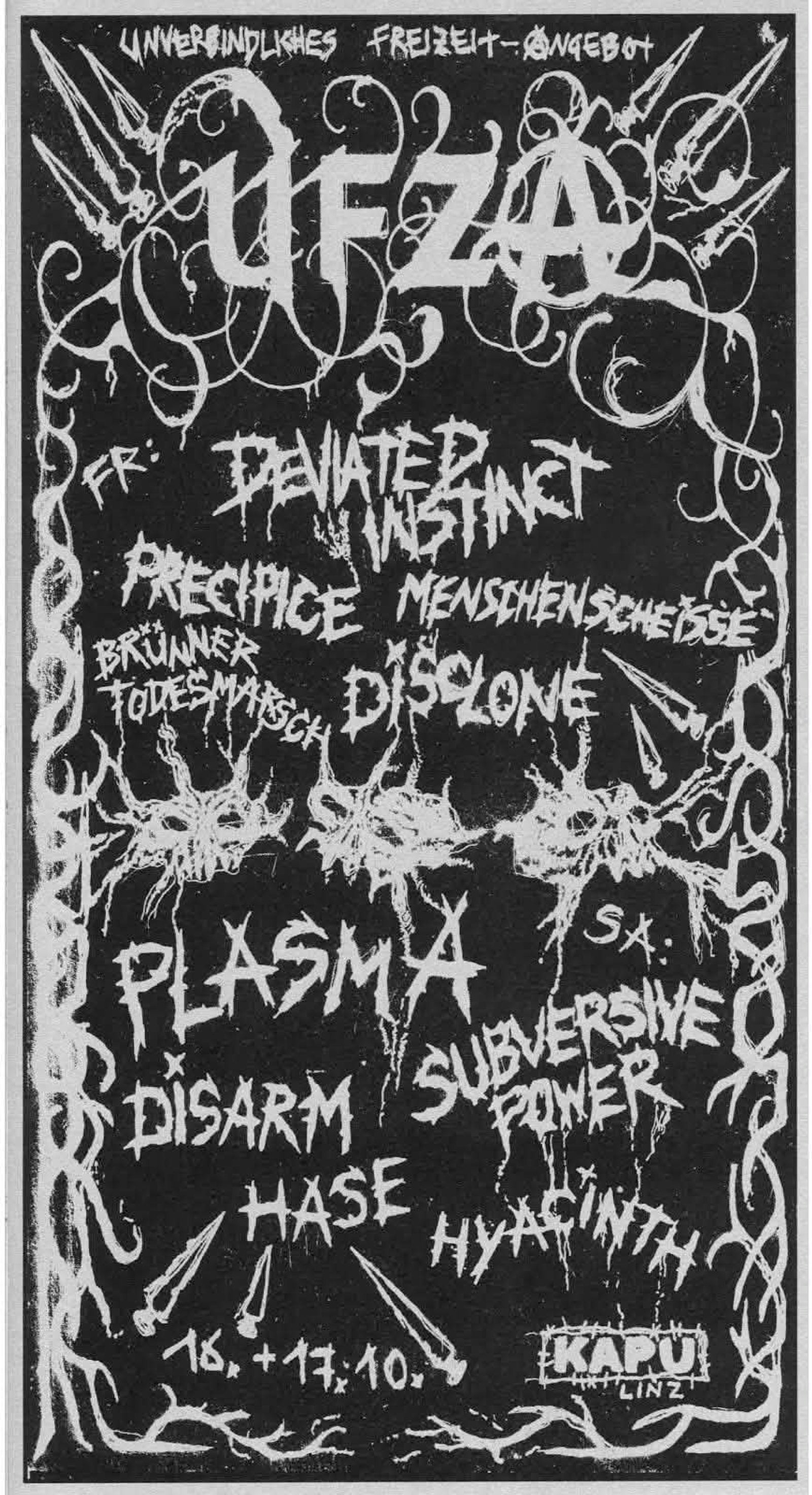 U.F.Z.A #2 – Punk & Crust Festival im KAPU
