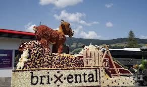 Blumencorso flower parade in Kirchberg