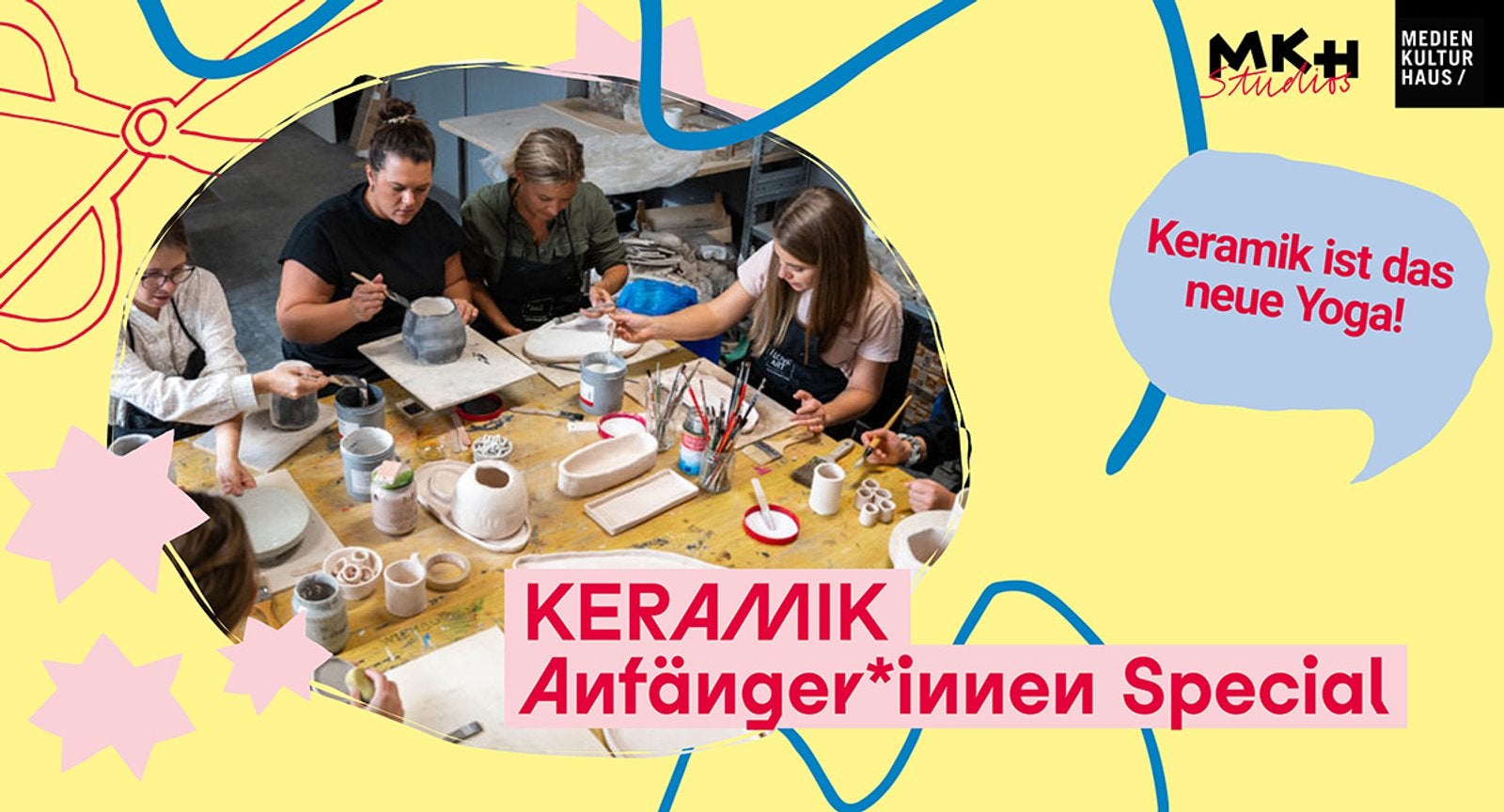 Keramik: Anfänger*innen Special im Medien Kultur Haus