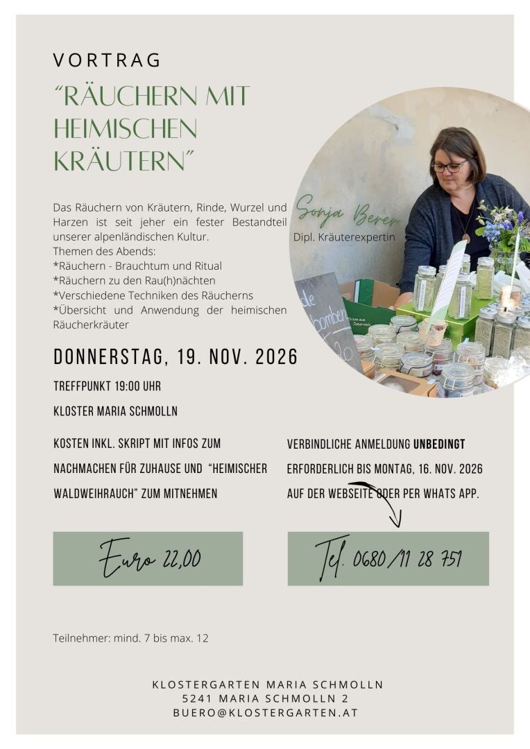 Räuchern mit heimischen Kräutern