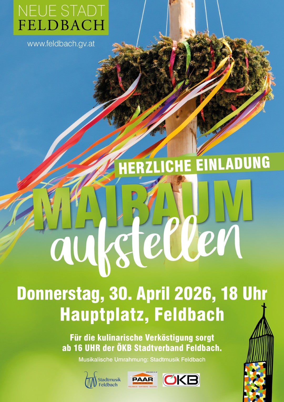 Maibaum aufstellen