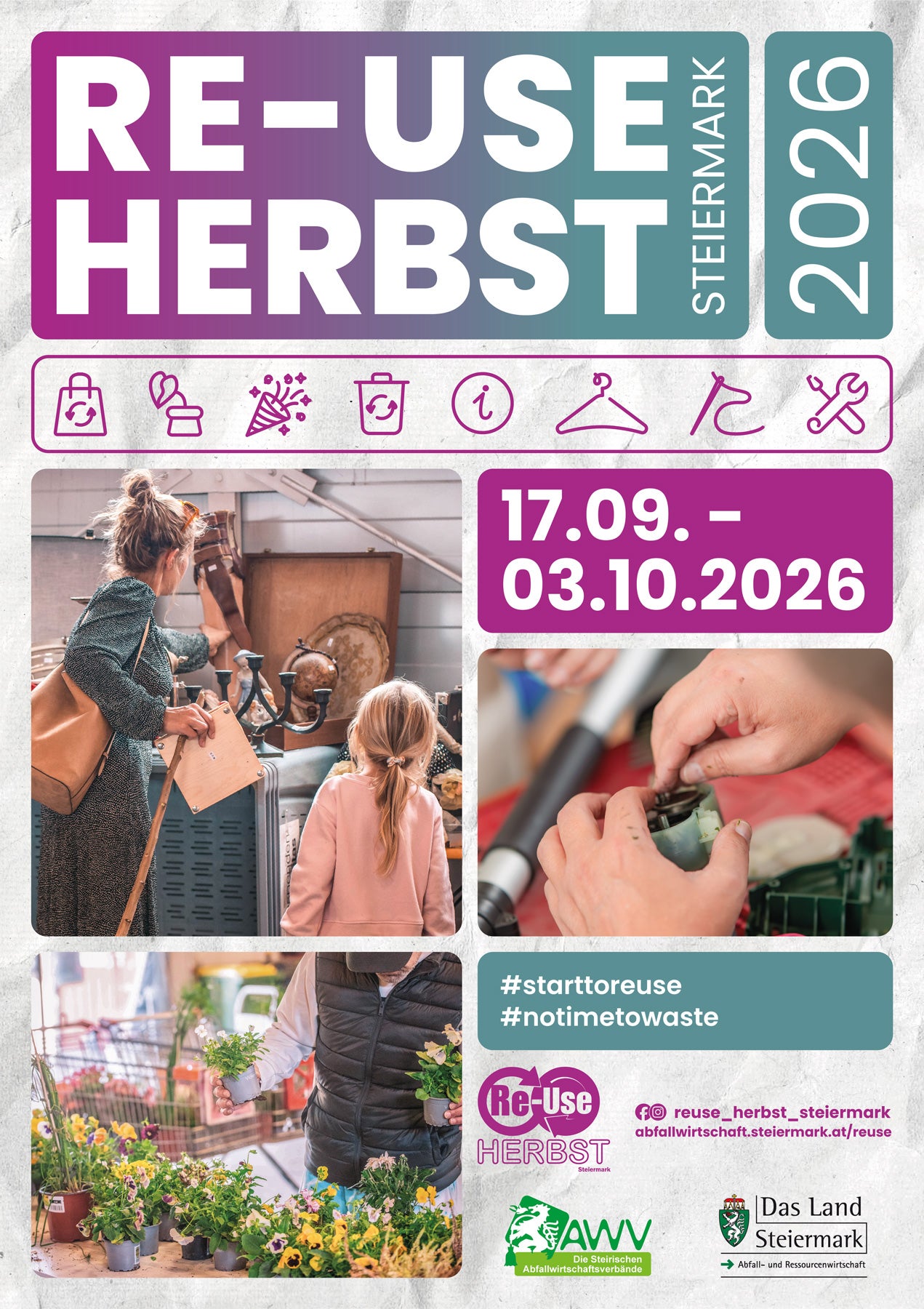 Re-Use-Herbst Steiermark 2026 – Abfallvermeidung & Aktion