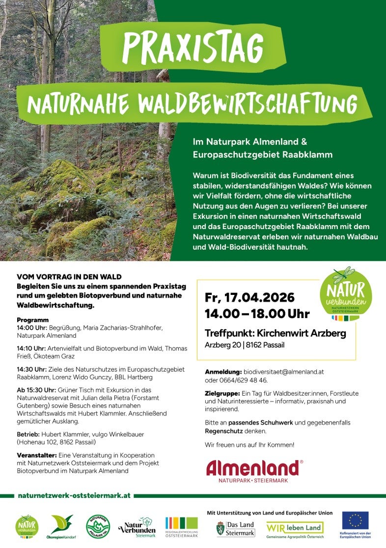 Vom Vortrag in den Wald