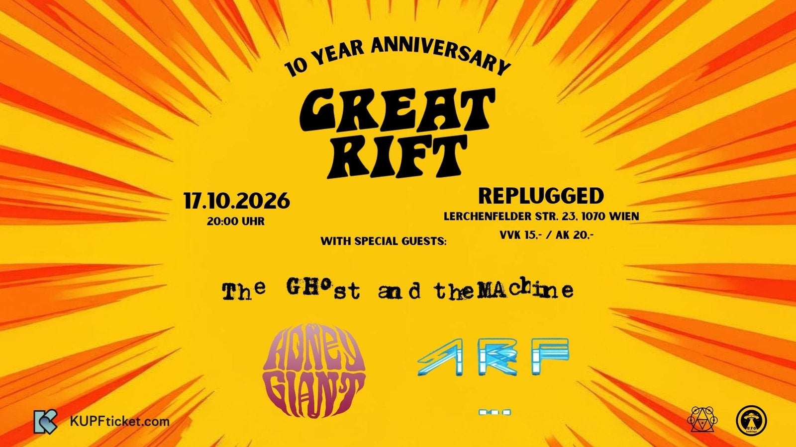 10 Year Anniversary - GREAT RIFT + Guests