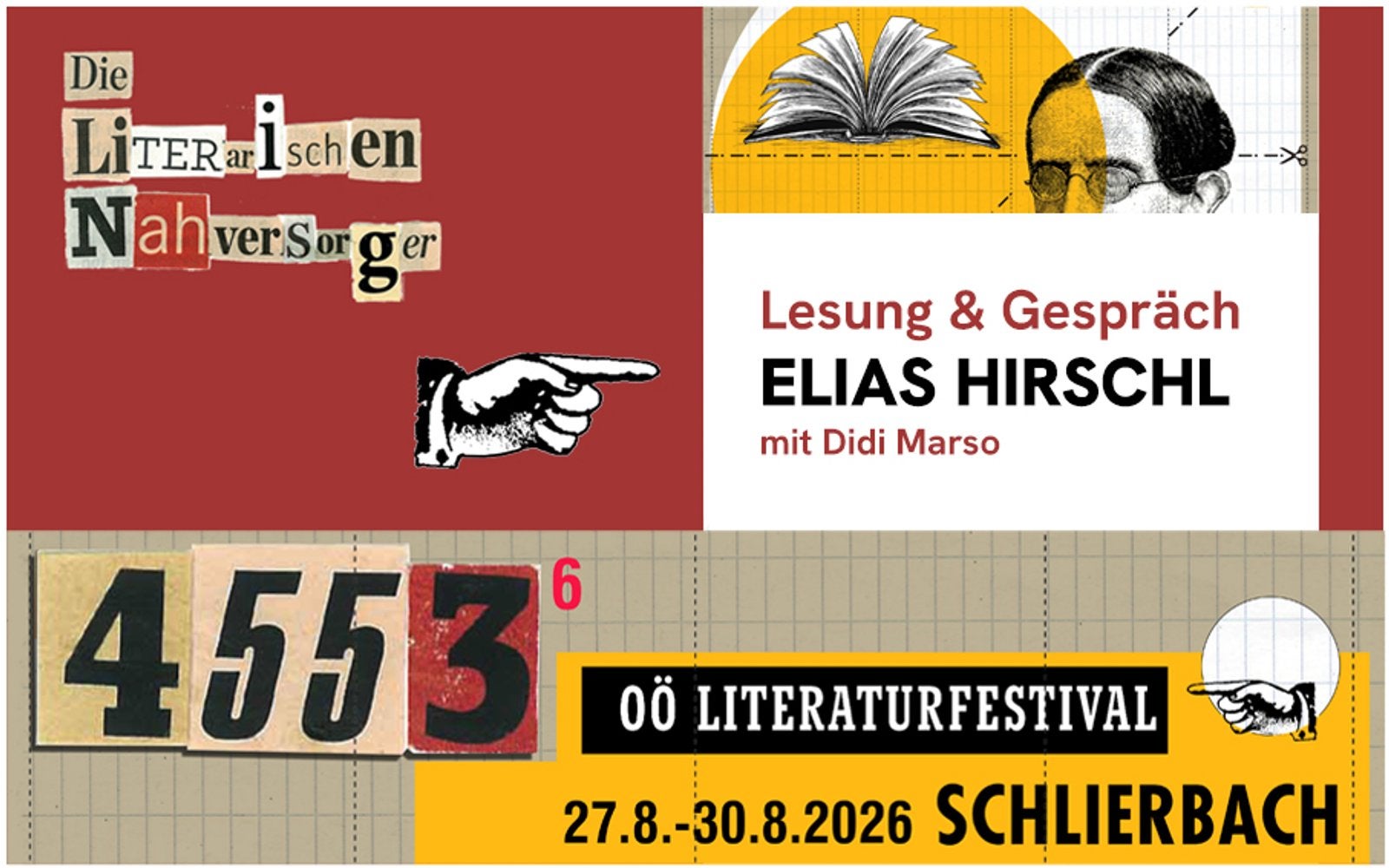 Lesung & Gespräch  ELIAS HIRSCHL