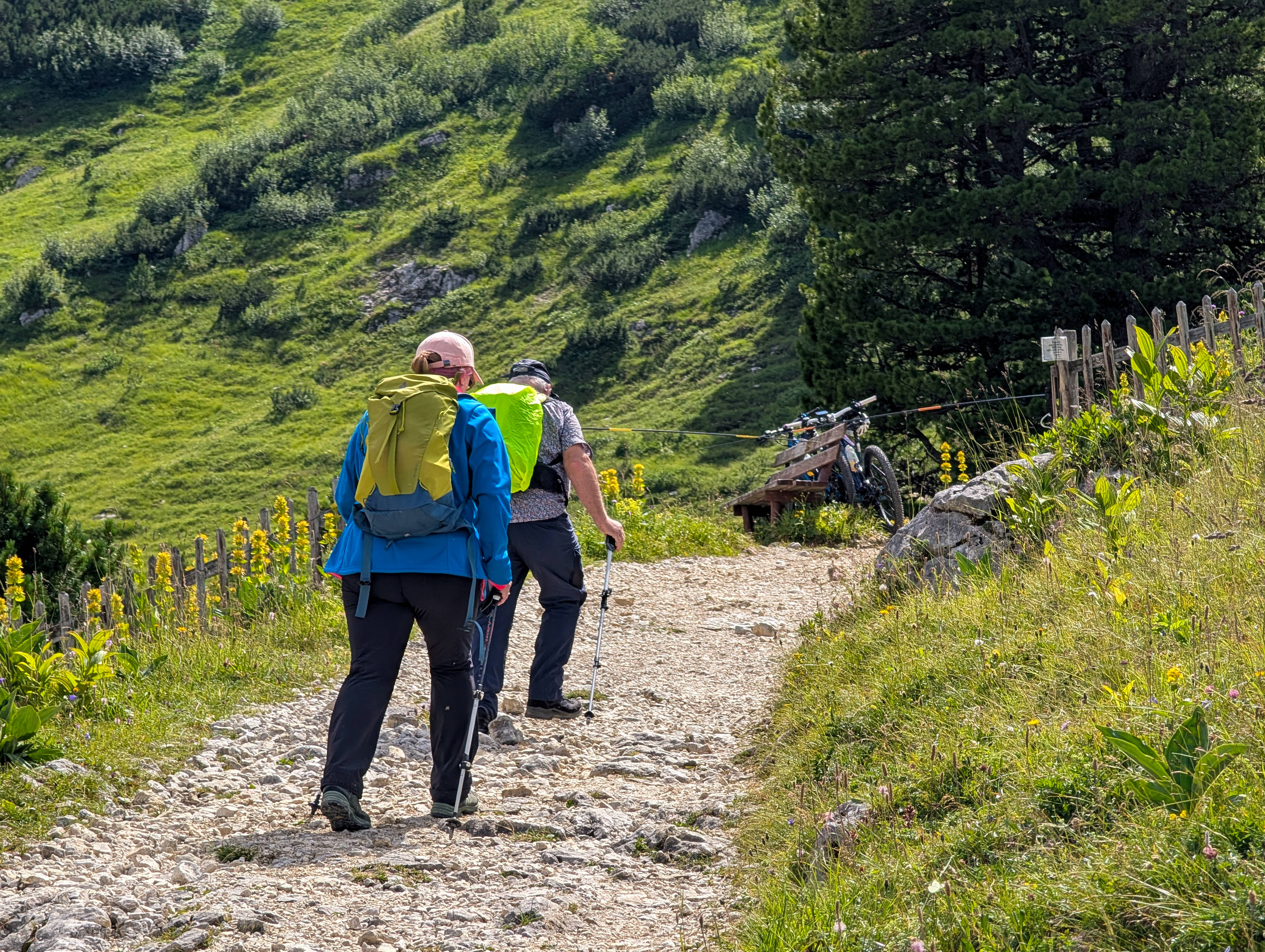 Sternwanderung aus mehreren Richtungen auf die Herrnalm