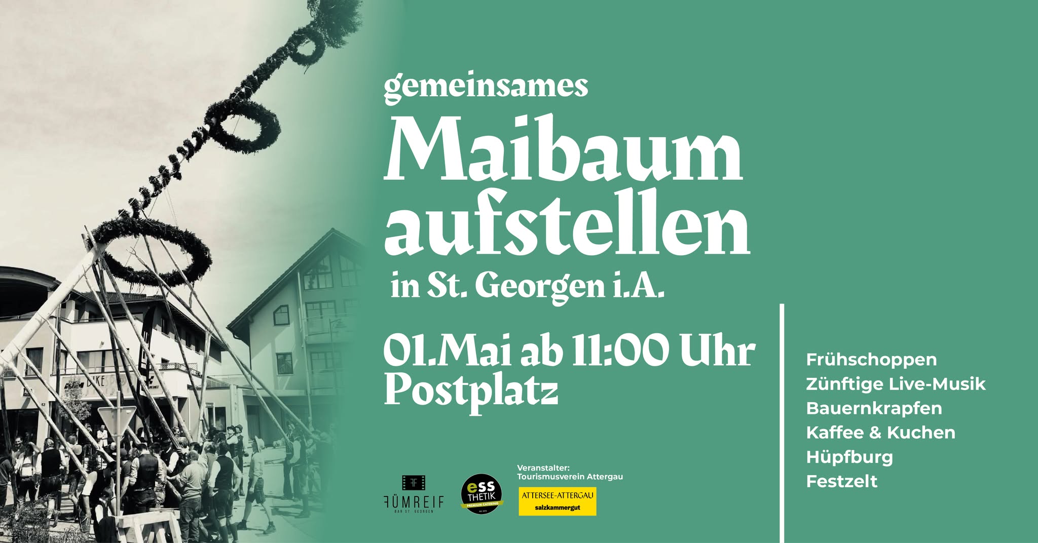 Maibaumsetzen der Vereinsgemeinschaft St. Georgen