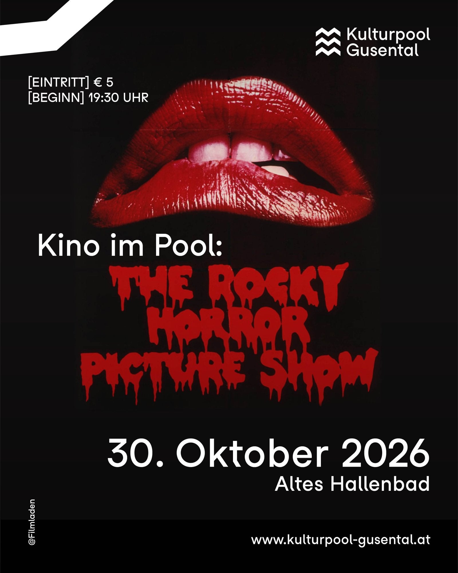 Kino im Pool: The Rocky Horror Picture Show in Gallneukirchen