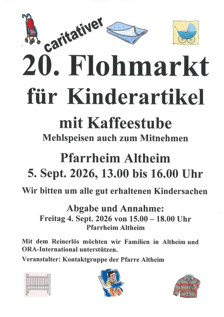 20. caritativer Flohmarkt in Altheim