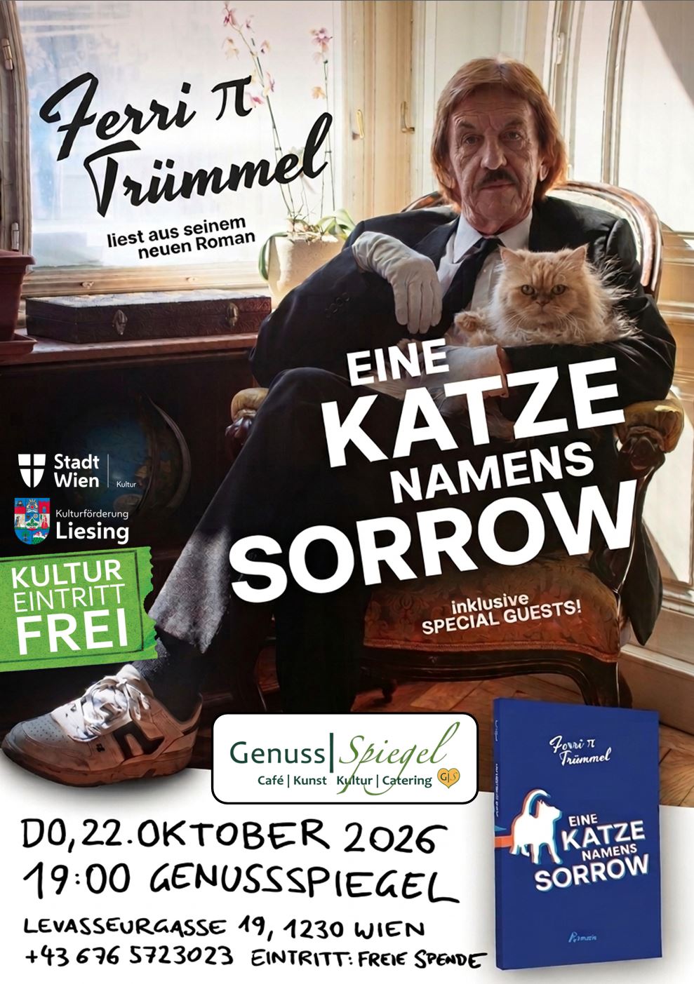 Eine Katze namens Sorrow – Buchpräsentation in Wien