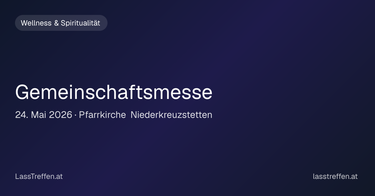Gemeinschaftsmesse
