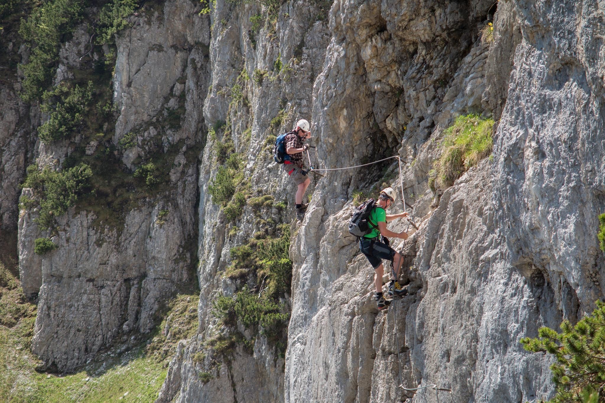 Klettersteig für sportliche Einsteiger
