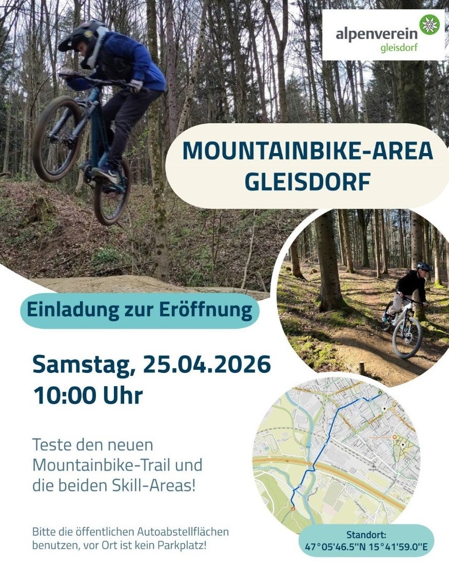 Eröffnung der Mountainbike-Area Gleisdorf