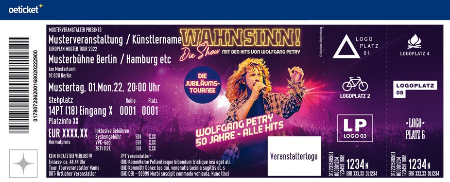 WAHNSINN! Die Show - Die Jubiläumstournee - Mit den Hits von Wolfgang Petry