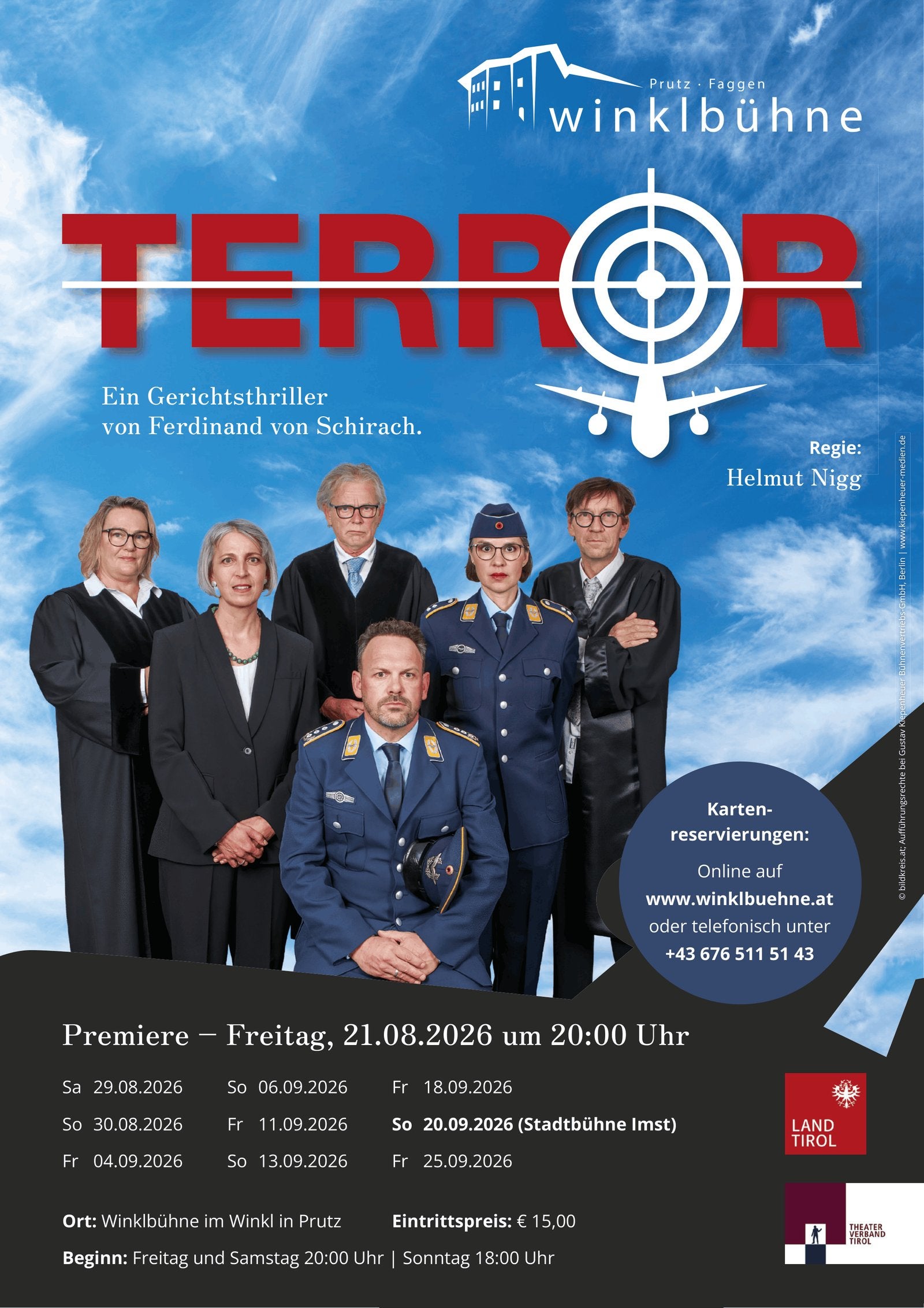 Terror von Ferdinand von Schirach – Stadtbühne Imst