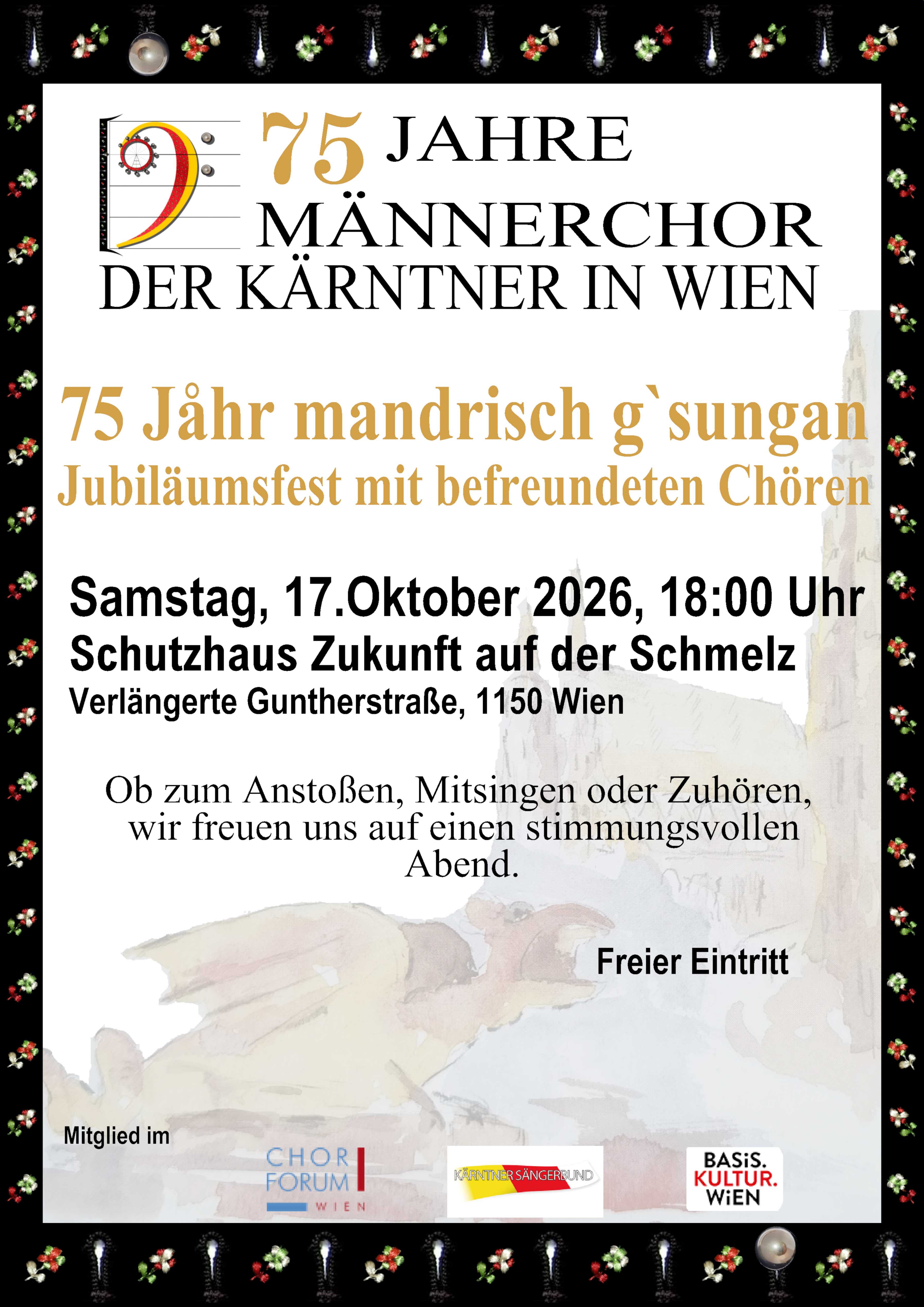 75 Jahre Männerchor der Kärntner in Wien