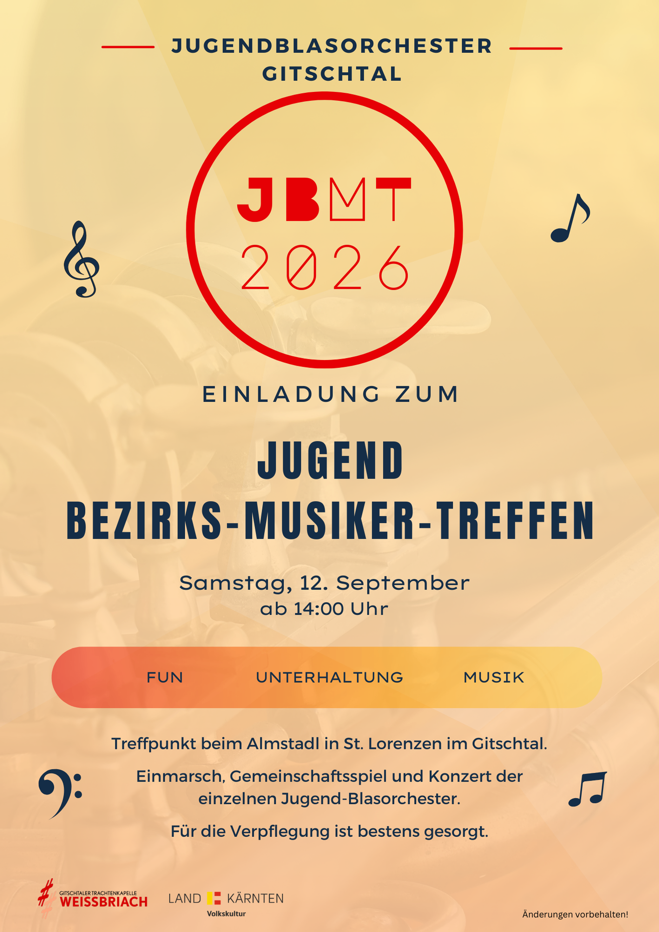 Jugend-Bezirksmusikertreffen im Gitschtal