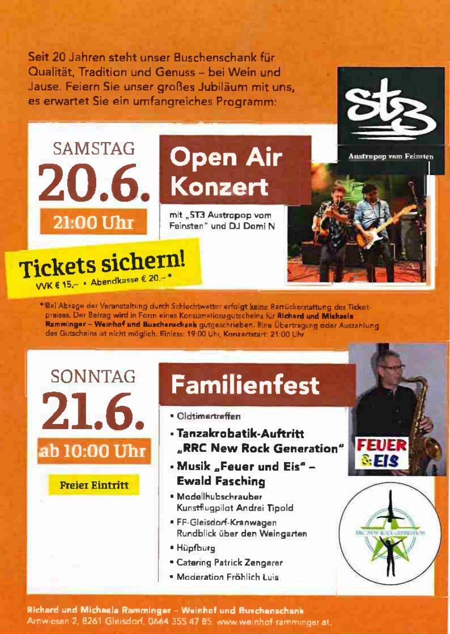 20 Jahre Buschenschank Ramminger