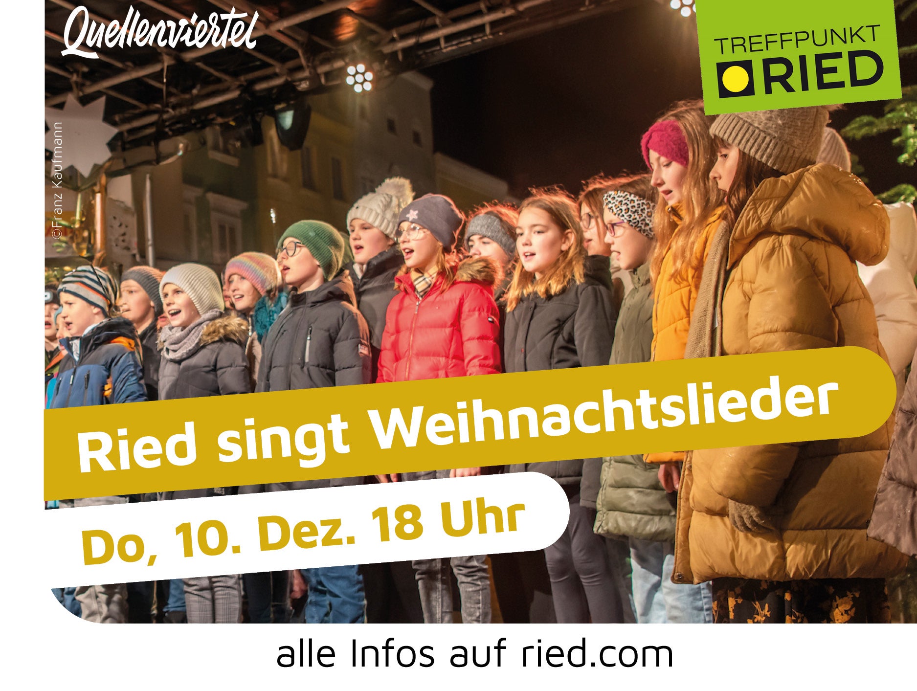 Ried singt Weihnachtslieder – Gemeinsames Singen in Ried