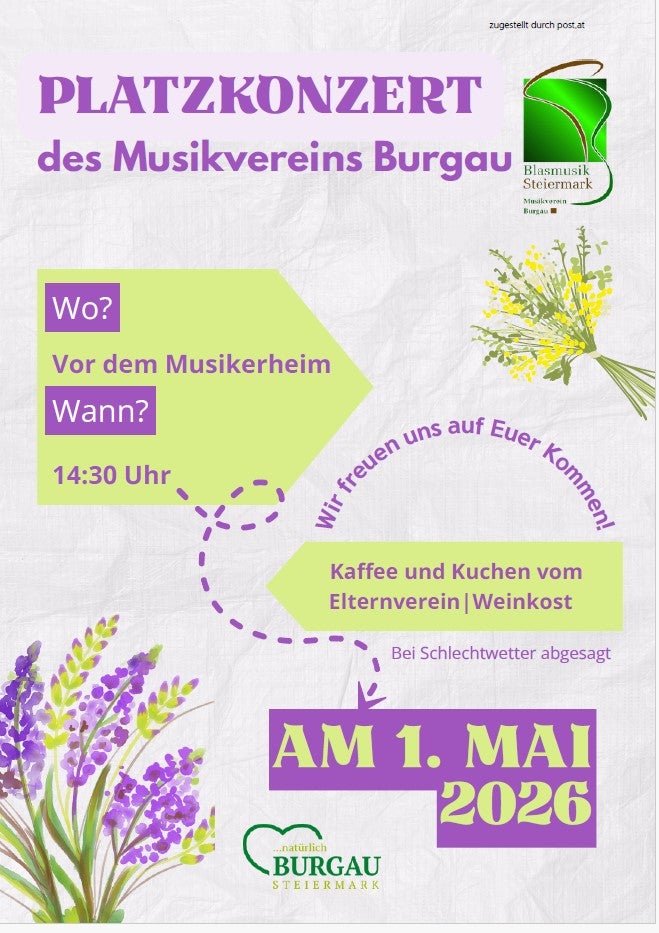 Platzkonzert des Musikvereins Burgau