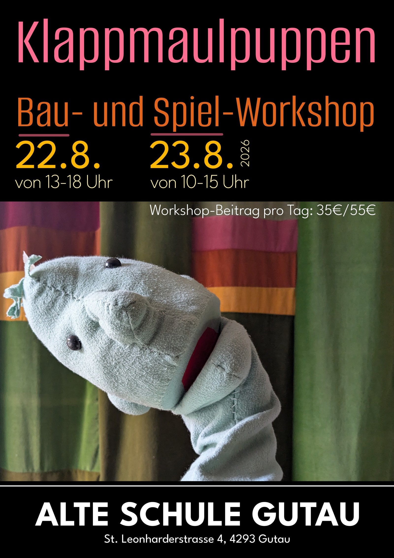 Klappmaulpuppen Bau-Workshop