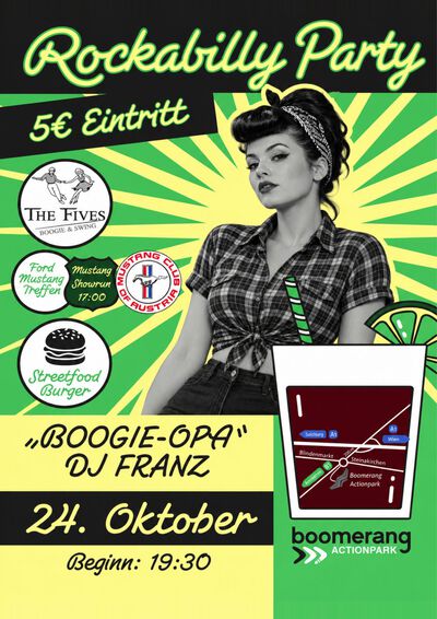 Rockabilly Party im Boomerang Actionpark