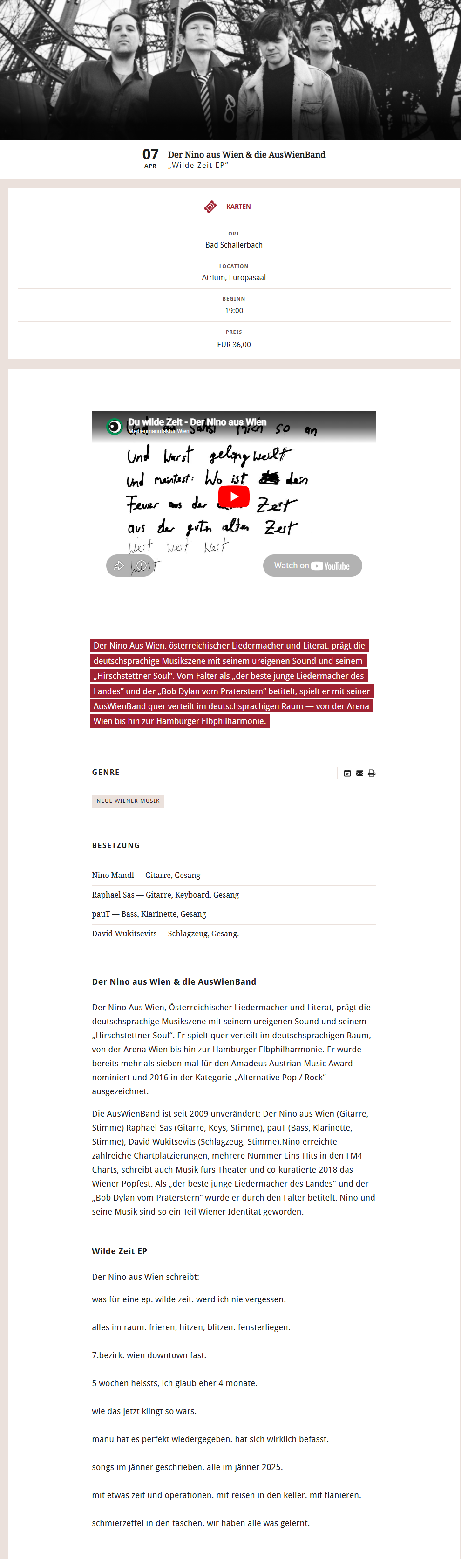 Der Nino aus Wien & die AusWienBand