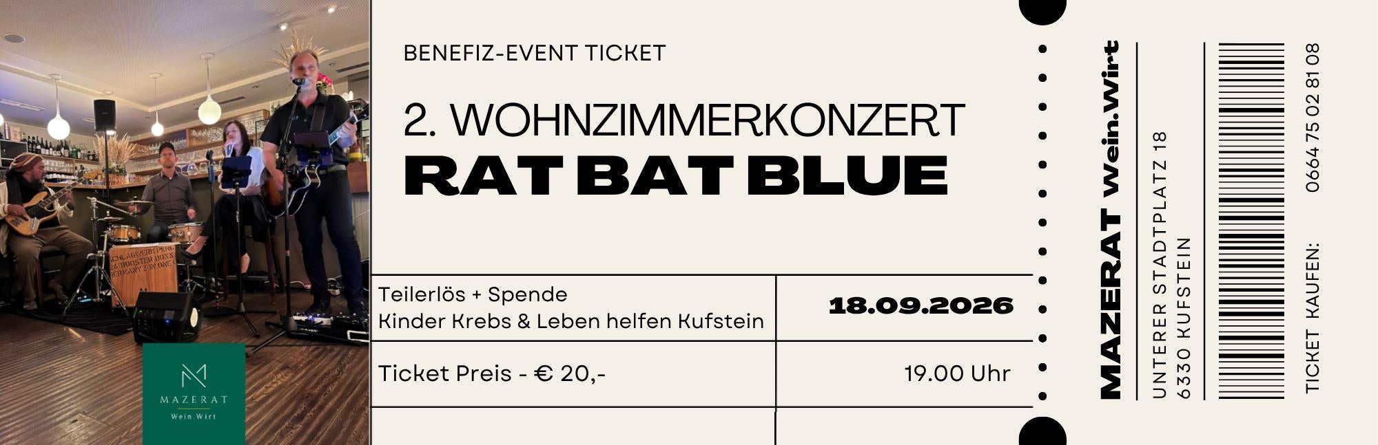 2. Wohnzimmer Benefiz-Konzert mit Rad Bad Blue