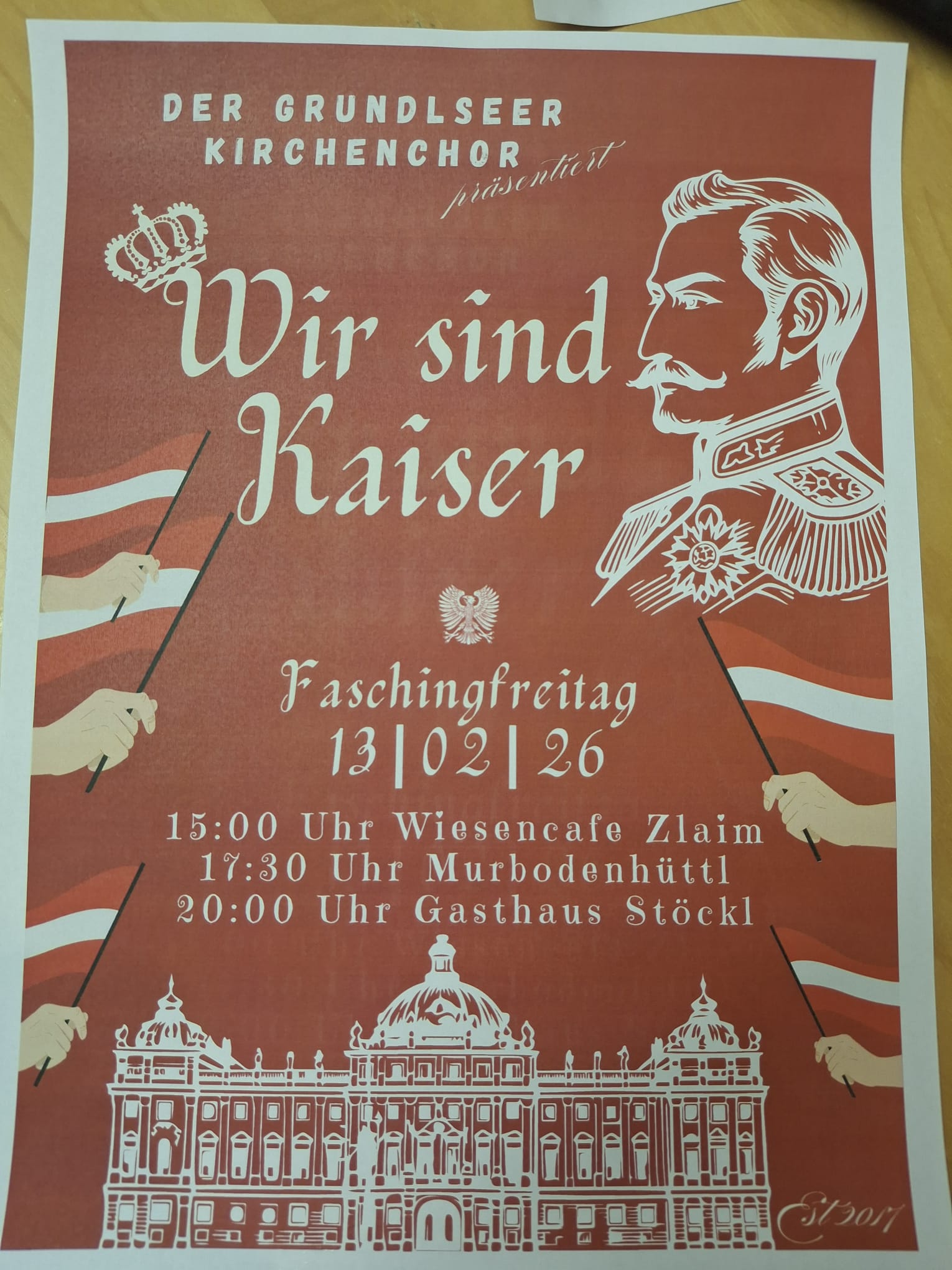 "Wir sind Kaiser" zu Besuch im Wiesencafe Zloam