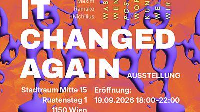 IT CHANGED AGAIN Ausstellung – Stadtraum Mitte 15 Wien