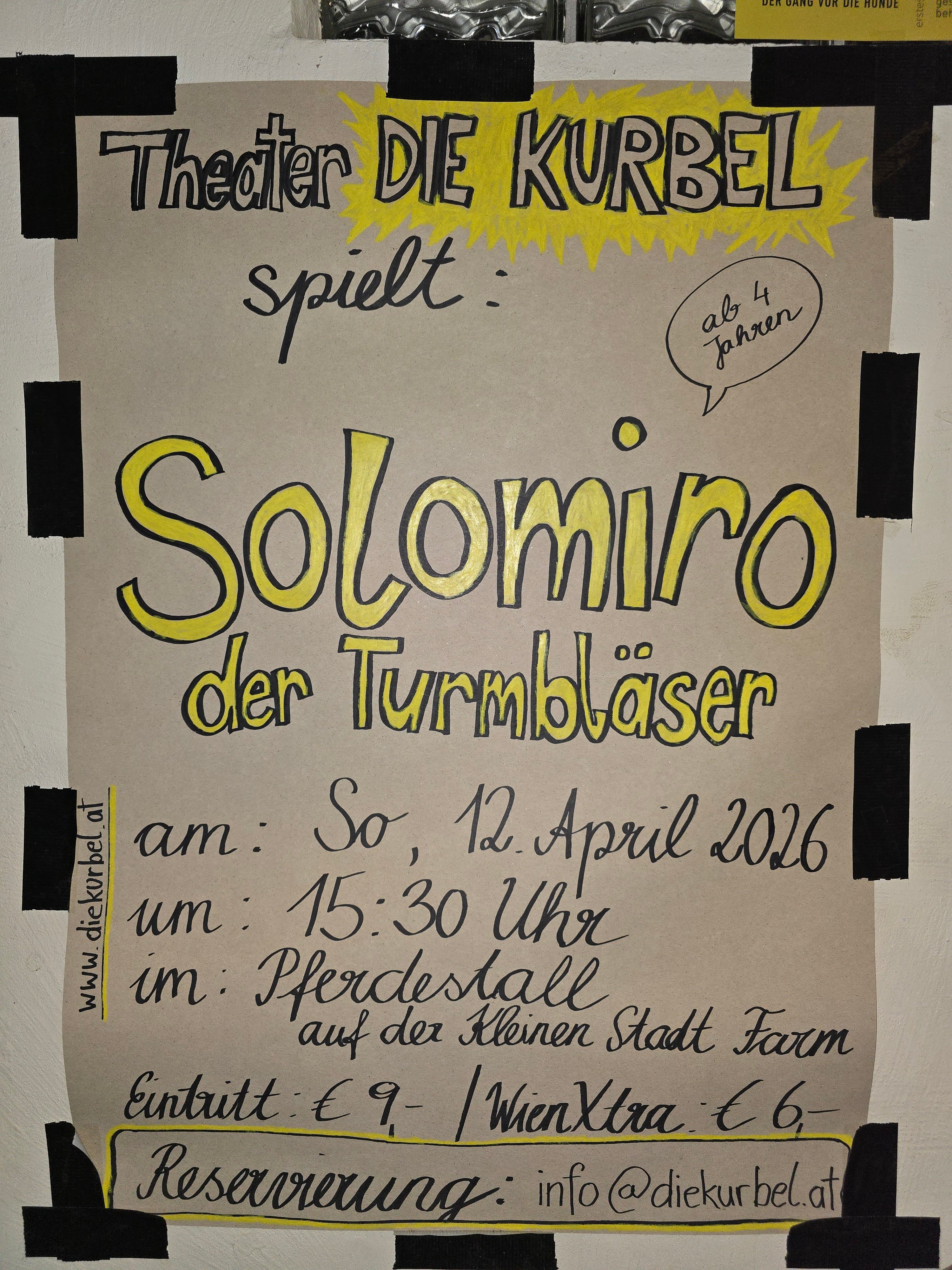 Theater DIE KURBEL spielt: Solomiro der Turmbläser