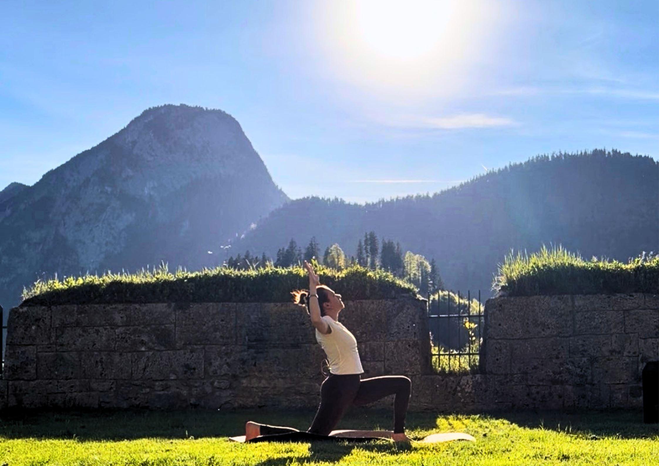 Yoga auf der Festung