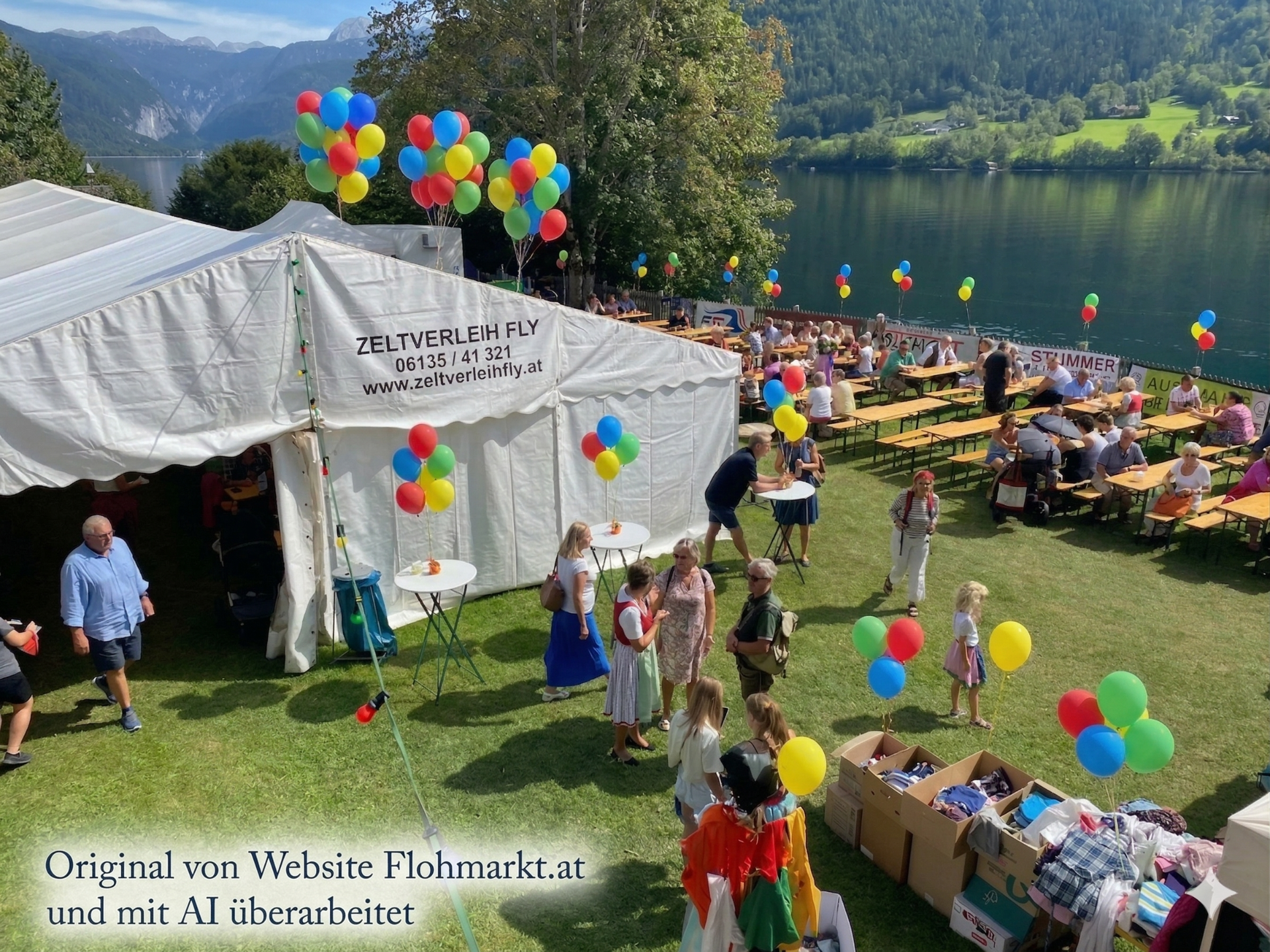 Fetzenmarkt mit Gartenfest der Feuerwehr Grundlsee