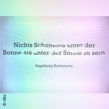 Nichts Schöneres unter der Sonne