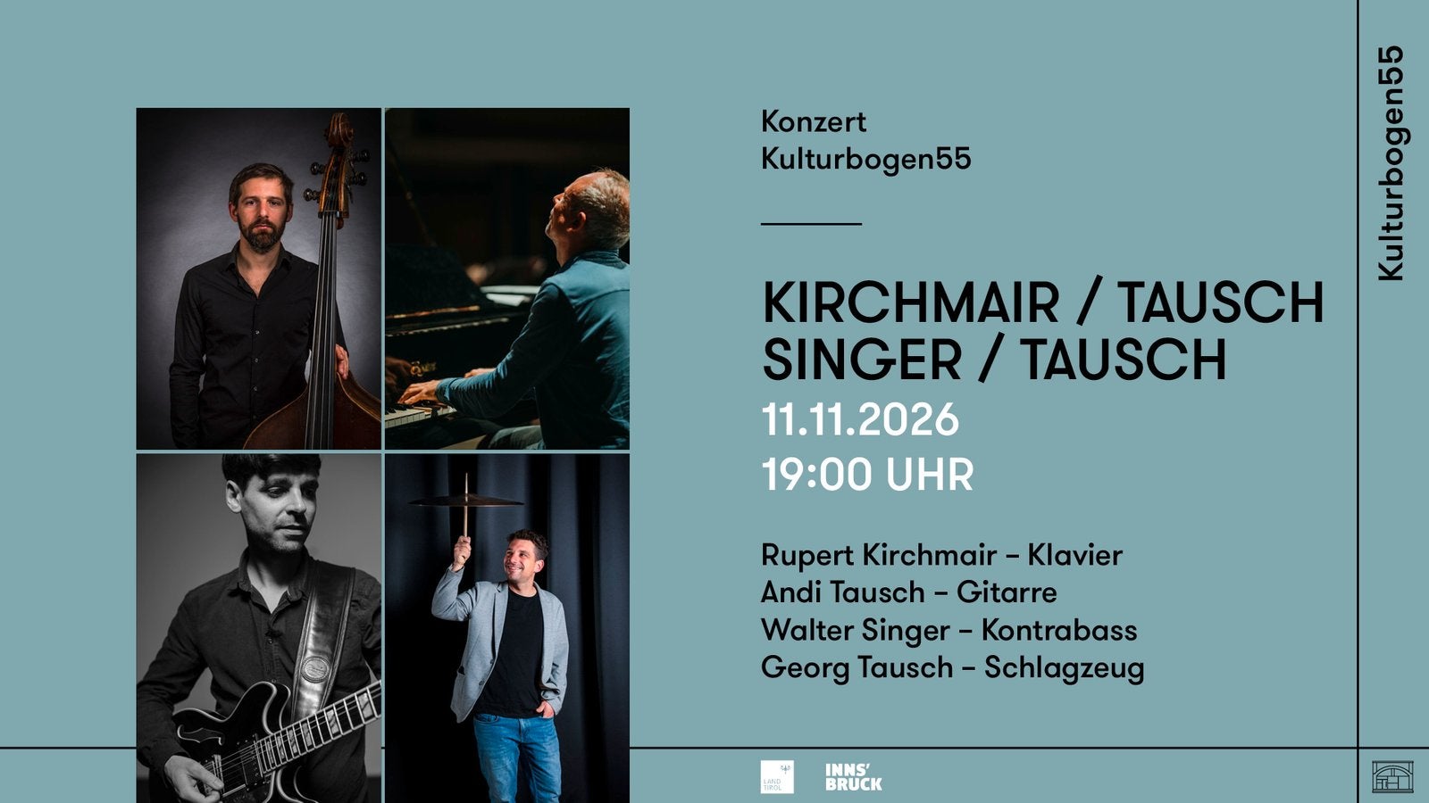 Konzert Kirchmair / Tausch / Singer / Tausch in Kulturbogen55