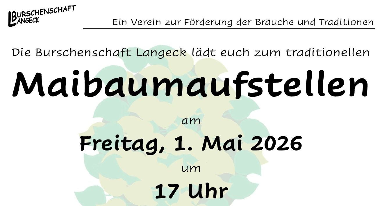 Maibaumaufstellen 2026 🌲