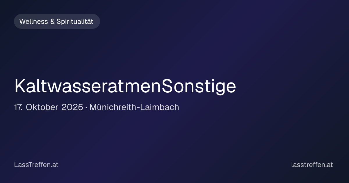 Kaltwasseratmen