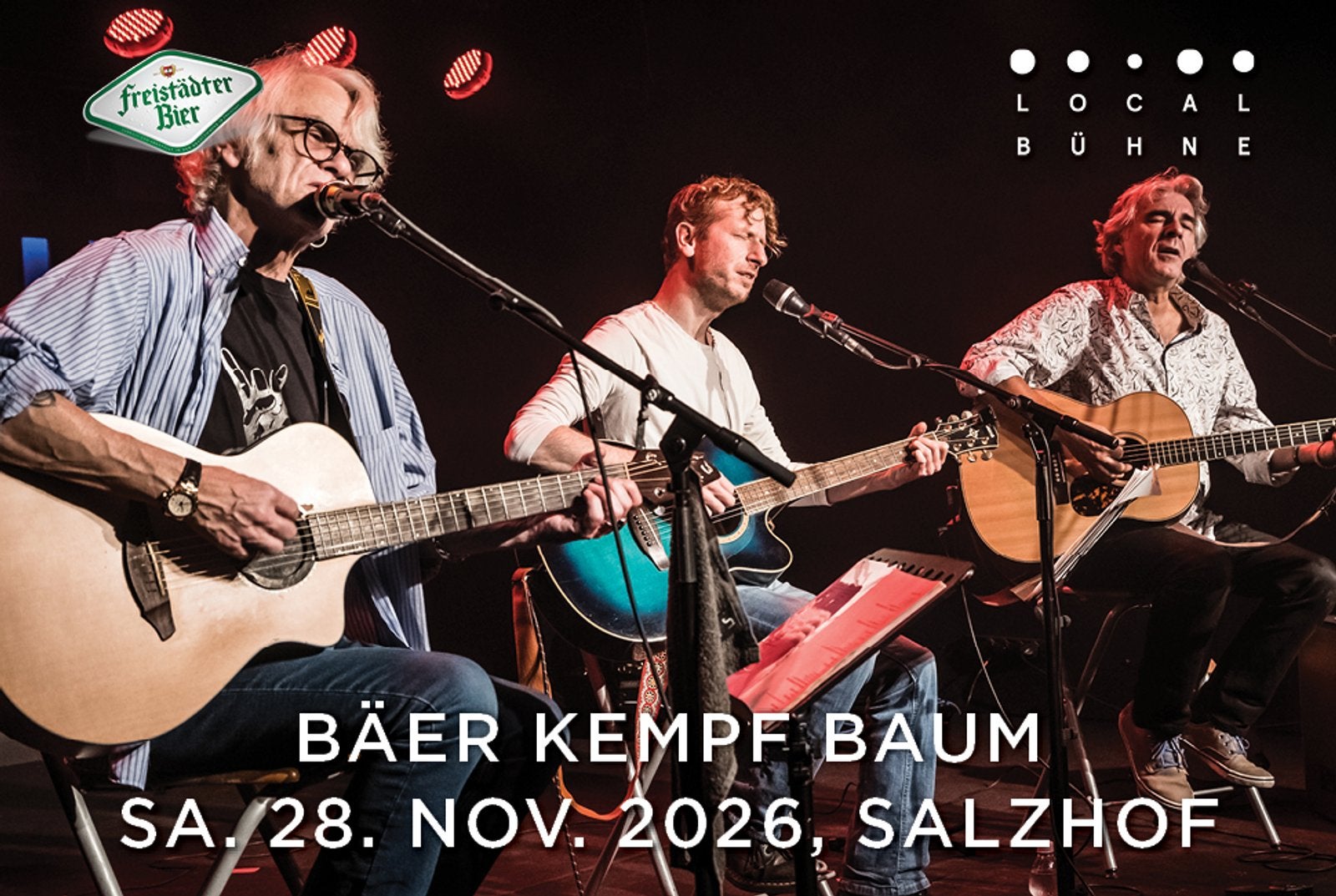 Ulli Bäer, Matthias Kempf & Andy Baum im Salzhof