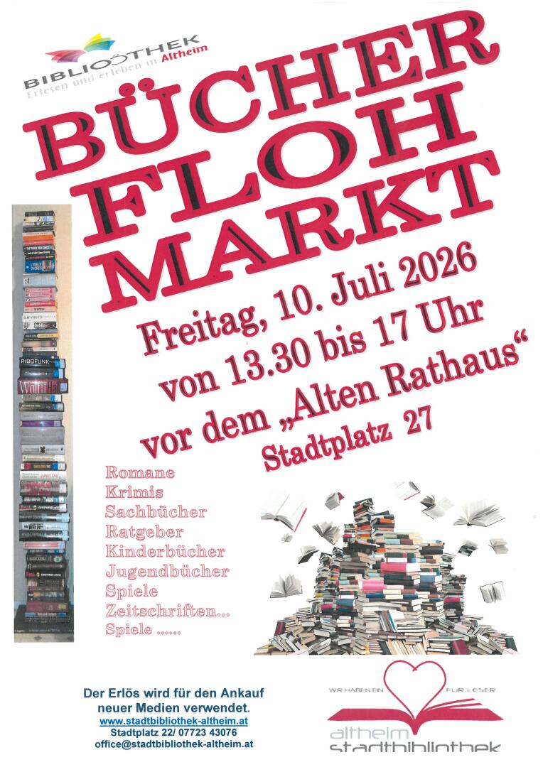 Bücherflohmarkt Stadtbibliothek Altheim