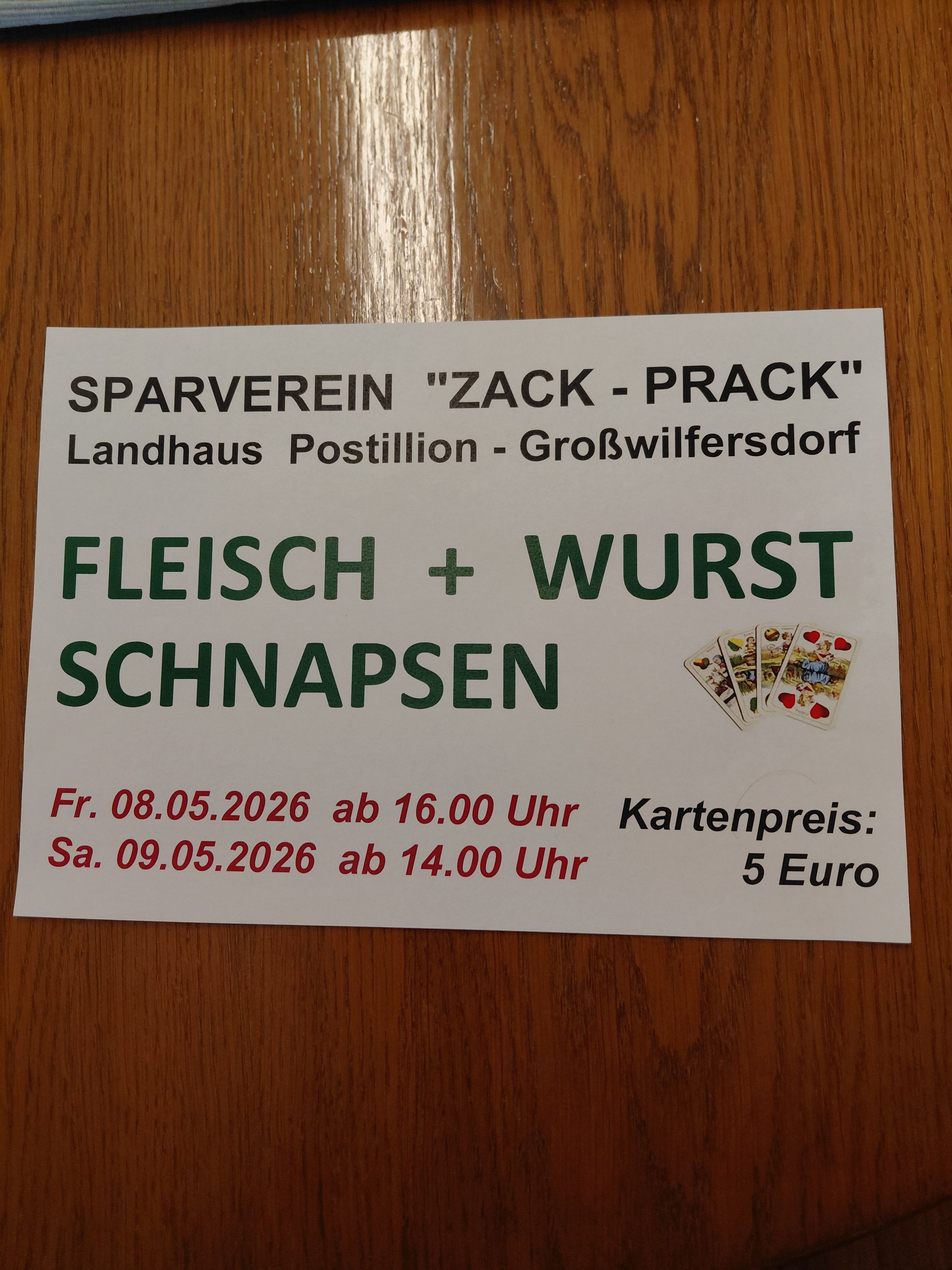 Fleisch- und Wurst-Schnapsen