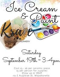 Ice Cream & Paint Ceramics at Krave Creamery