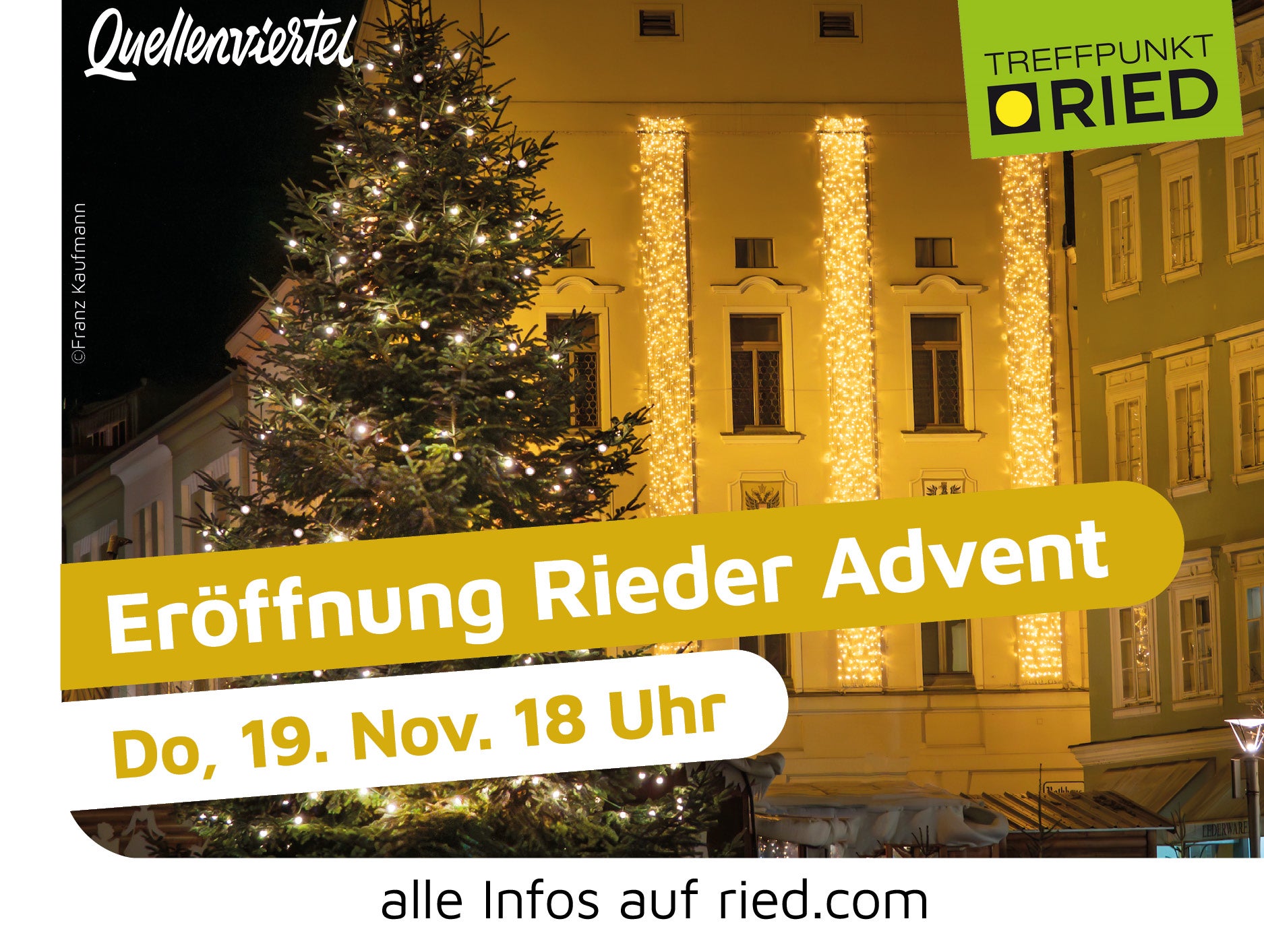 Eröffnung Rieder Advent in Ried im Innkreis