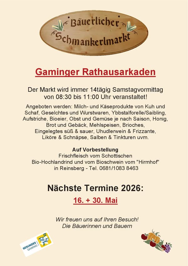 Bäuerlicher Schmankerlmarkt